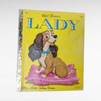 Vintage Disney Little Golden Book Lot, Pinocchio, Bambi, Fox and the Hound, Lady and the Tramp, Children's Books, Collectible Books