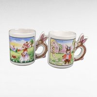 Vintage Spring Rabbit Collection | Playful Figurines, Musical Bunny, and Charming Mugs