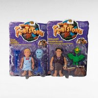 Mattel Flintstones Toy Set, Fillin' Station Barney & Evil Cliff Vandercave, New in Package, Vintage Collectibles