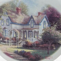 Vintage Thomas Kinkade Our Family History Book & Teapot Set, Home is Where the Heart Is Teapot, Collectible Gift, Family Keepsake
