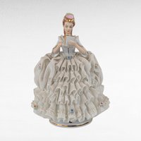 Vintage Reine Handarbeit Porcelain Lady Reading Figurine, German Porcelain, Reading Woman Statue, Gift for Book Lover, Vintage Home Decor