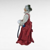 Vintage 1988 Possible Dreams Mrs. Claus Figurine, Altered Halloween Christmas Decor, Spooky Holiday Decor, Unique Gift for Halloween