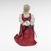 Vintage 1988 Possible Dreams Mrs. Claus Figurine, Altered Halloween Christmas Decor, Spooky Holiday Decor, Unique Gift for Halloween