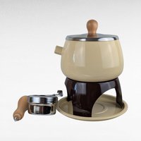 1984 Himark Fondue Set, Complete, Never Used, Vintage Kitchen, Retro Fondue Pot