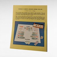 Vintage 1967 Milton Bradley Chas Goren Advanced Bridge for One Game, Complete Solitaire Card Game, Gift for Bridge Player, Collector