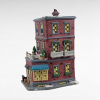 2005 Santa's Workshop Wheatley Inn Lighted Village House, Christmas Village Display, Holiday Decor, Gift for Collector, Vintage Christmas