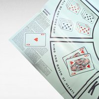 Vintage 1937 Whitman Rummy Royal Game Mat - Michigan Rummy - Family Fun Night - Collectible Game - Gift for Game Collectors