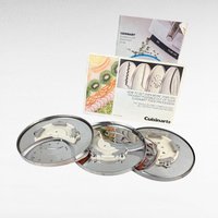 Vintage Cuisinart Complete DLC-8/DLC-10 Disc Set, 8 Food Processor Blades, Unused Condition, Original Box, Replacement Parts