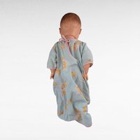 Vintage 20" Plastic Baby Doll with Moving Limbs and Sleeping Eyes, Nightgown, Collectible Baby Doll, Gift for Doll Lovers