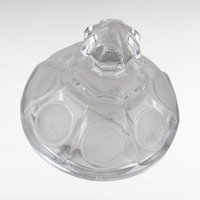 Vintage Fostoria Coin Covered Urn and Cruet Set, Crystal Glass, 13" Height, Decorative Set, Gift for Collector