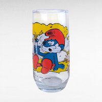 Vintage 1982 Smurf Tumblers, Set of 4, Papa, Jokey, Gargamel, Handy Smurf, Collectible Smurf Glasses, Gift for 80s Nostalgia