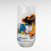 Vintage 1982 Smurf Tumblers, Set of 4, Papa, Jokey, Gargamel, Handy Smurf, Collectible Smurf Glasses, Gift for 80s Nostalgia