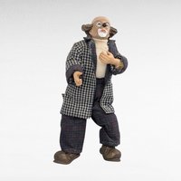 Vintage Posable Hobo Clown Doll, 10 Inch Plaid Jacket, Collectible Toy, Playful Decor, Nostalgic Gift