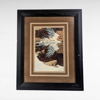 Vintage Bev Doolittle "Season of the Eagle" Framed Print, Nature Art, Landscape Scene, Gift for Art Collector, Framed Wall Decor