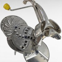 Vintage Mouli Salad Maker with 5 Blades, Kitchen Tool, Food Preparation, Slicer, Chopper, Grater, Shredder, Ice Shaver, Collectible Kitchen