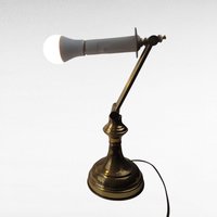 Vintage Adjustable Brass Lamp, Articulating Desk Lamp, Adjustable Lamp, Brass Desk Lamp, Vintage Lighting, Reading Lamp