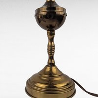 Vintage Double Brass Table Lamp, 16 Inch Height, Dual Light Desk Lamp, Antique Style Lighting, Unique Home Decor, Gift for Reader