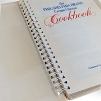 Vintage Philadelphia Cream Cheese Cookbook Pair - 1980s Recipes, Cheesecakes, Appetizers, Dips - Retro Kitchen Decor