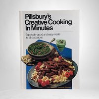 Vintage Pillsbury Cookbook and Entertainment Trio - 1970s Cookbooks, Creative Cooking, Bake-Off Recipes, Retro Kitchen Decor