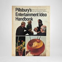 Vintage Pillsbury Cookbook and Entertainment Trio - 1970s Cookbooks, Creative Cooking, Bake-Off Recipes, Retro Kitchen Decor