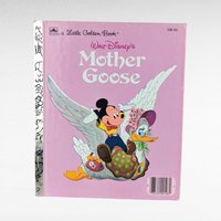 Set of 4 Vintage Little Golden Books, Disney Lady, Hansel & Gretel, Mother Goose, The Little Engine That Could, Children's Story Collection