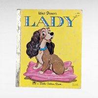 Set of 4 Vintage Little Golden Books, Disney Lady, Hansel & Gretel, Mother Goose, The Little Engine That Could, Children's Story Collection