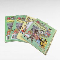 Set of 4 Vintage Little Golden Books, Donald Duck, Christmas Carol, Oscar's Book, Mickey Mouse, Children's Story Collection