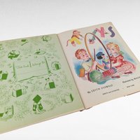Set of 3 Vintage 1940s Children's Books, Toys, Chip Chip, Wynken Blynken and Nod, Illustrated Hardcovers, Classic Kids Reads
