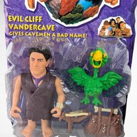 Mattel Flintstones Toy Set, Fillin' Station Barney & Evil Cliff Vandercave, New in Package, Vintage Collectibles