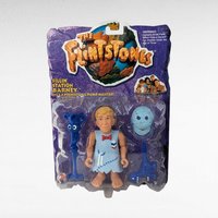 Mattel Flintstones Toy Set, Fillin' Station Barney & Evil Cliff Vandercave, New in Package, Vintage Collectibles