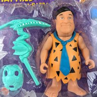 Mattel Flintstones Toy Set, Wilma & Pebbles, Hard Hat Fred, New in Package, Vintage Collectibles