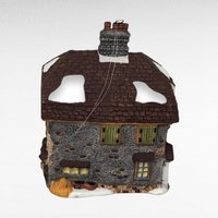 Vintage Department 56 House Ornaments, Santa's Workshop, Sir Falstaff Inn, Dedlock Arms, 1990s Christmas Decor
