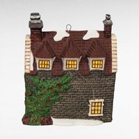 Vintage Department 56 House Ornaments, Santa's Workshop, Sir Falstaff Inn, Dedlock Arms, 1990s Christmas Decor