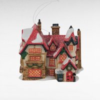 Vintage Department 56 House Ornaments, Santa's Workshop, Sir Falstaff Inn, Dedlock Arms, 1990s Christmas Decor