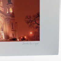 Vintage Saint Paul Cathedral Print, James Reininger Signed, Architectural Art, Minnesota Landmark, Gift for Art Lovers, Framed Wall Decor