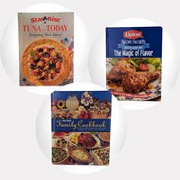 Vintage Cookbook Trio: StarKist Tuna Today, Lipton Recipe Secrets, Walmart Family Cookbook - 1990s Recipe Collection