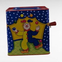 1997 Schylling Jack in the Box Clown, 5.5" Vintage Toy, Working Music Box, Classic Clown Gift, Nostalgic Toy Decor