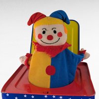1997 Schylling Jack in the Box Clown, 5.5" Vintage Toy, Working Music Box, Classic Clown Gift, Nostalgic Toy Decor