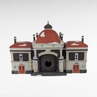 1989 Dept 56 Victoria Station, Dickens Village Building, Lit Christmas Village Display, Holiday Decor, Collectible Building