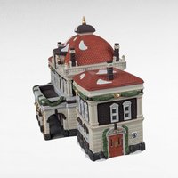 1989 Dept 56 Victoria Station, Dickens Village Building, Lit Christmas Village Display, Holiday Decor, Collectible Building