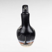 Vintage Southwestern Wedding Vase, Hand-Painted Native American Pottery, Unique Vase, Ceremonial Decor, Signed Pottery, Collectible Vase