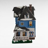 1996 Dept 56 Shingle Victorian House, Snow Village Collectible, Lighted Christmas Village Display, Holiday Home Decor Gift