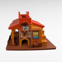 1982 Fisher Price Western Town Building, Vintage Toy Playset Structure, Collectible Toy Town, Imaginative Play Gift