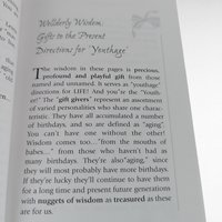 2002 Signed Wellderly Wisdom Book, Maryann Glasgow Softcover, Gift to the Present, Signed Author Copy, Inspirational Reading