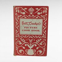 Vintage 1950 Betty Crocker's Picture Cook Book, First Edition, Classic Recipes, Illustrated Cooking Guide, Beginner Cook Gift
