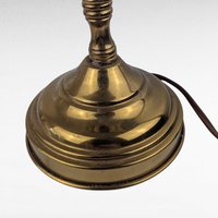 Vintage Double Brass Table Lamp, 16 Inch Height, Dual Light Desk Lamp, Antique Style Lighting, Unique Home Decor, Gift for Reader