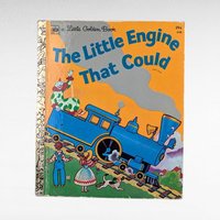 Set of 4 Vintage Little Golden Books, Disney Lady, Hansel & Gretel, Mother Goose, The Little Engine That Could, Children's Story Collection