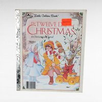 Set of 4 Vintage Little Golden Books, Donald Duck, Christmas Carol, Oscar's Book, Mickey Mouse, Children's Story Collection
