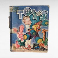 Set of 3 Vintage 1940s Children's Books, Toys, Chip Chip, Wynken Blynken and Nod, Illustrated Hardcovers, Classic Kids Reads