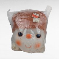 Vintage J.Shin Plastic Doll Heads and Hands Set, Unopened Craft Supplies, Retro Toy Making, Collectible Dolls